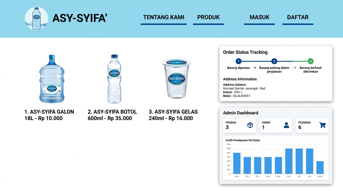 Pembuatan Aplikasi Penjualan Air Minum Asy-Syifa' berbasis Website menggunakan Metode Rapid Application Development